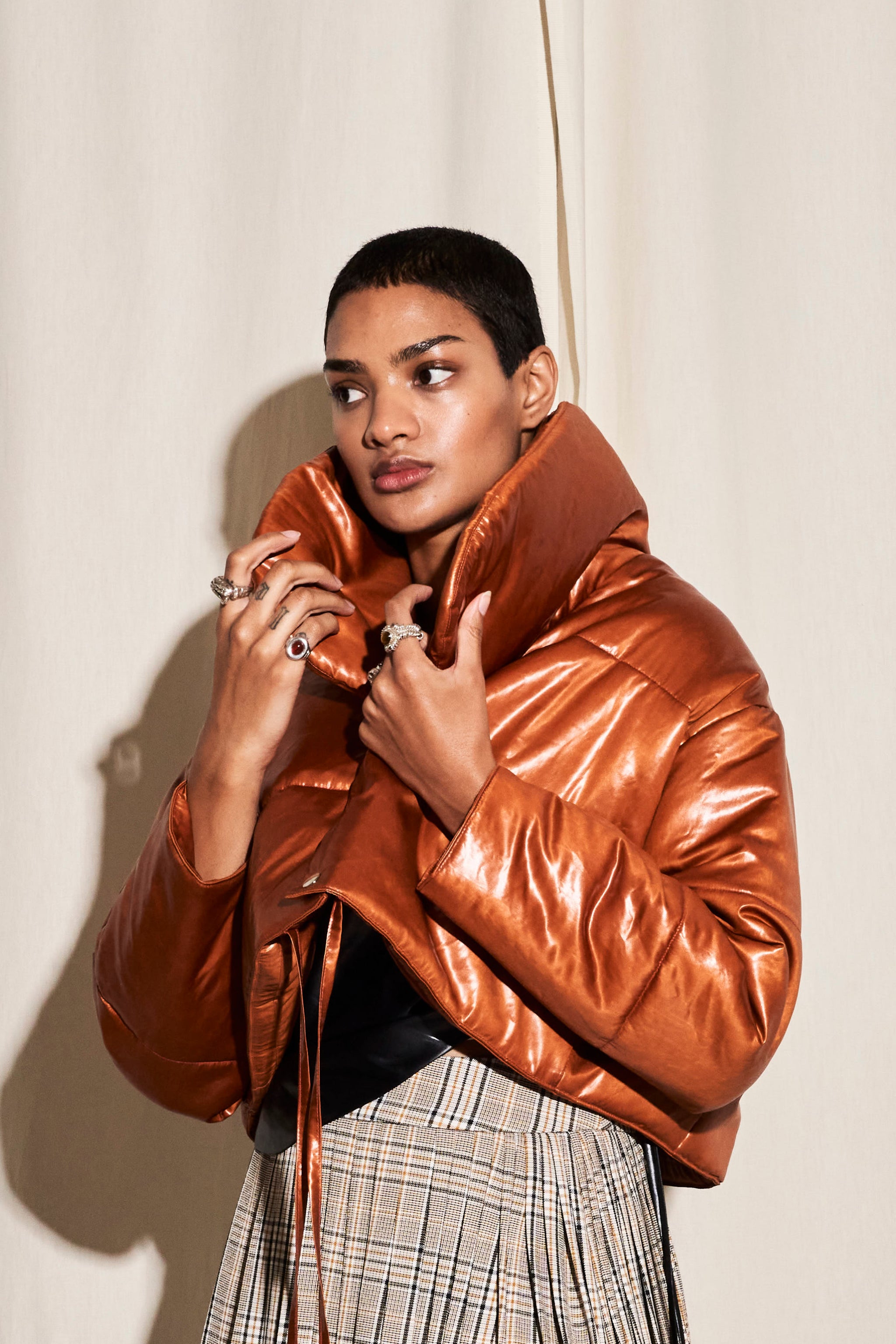THE ILAYA JACKET  IN RUST