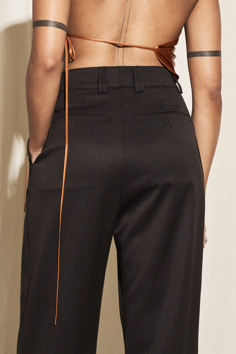 THE LUKA PANTS  IN PIN STRIPE
