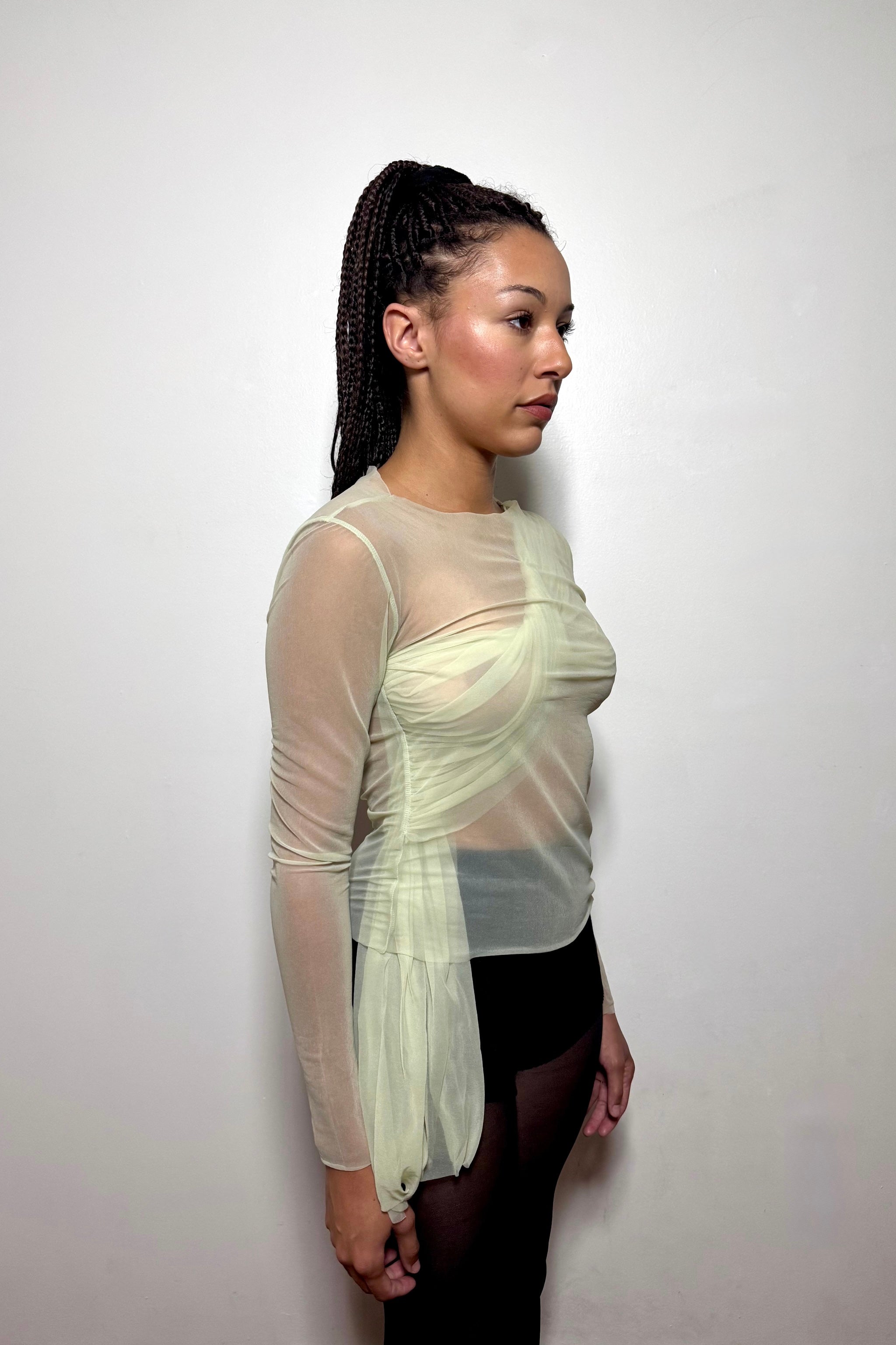 Thara Top in Seafoam