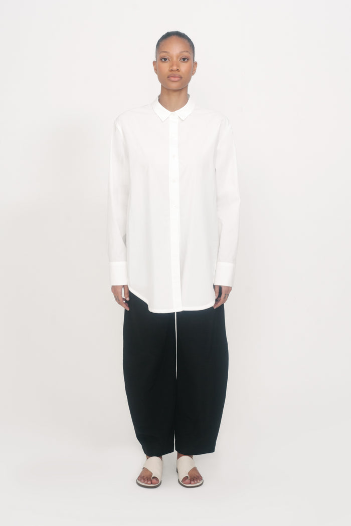 SIDE SLIT SHIRT IN WHITE